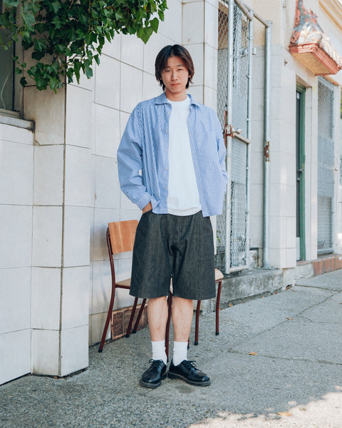 Alterior - Cone Mills White Oak Wide Shorts - Black