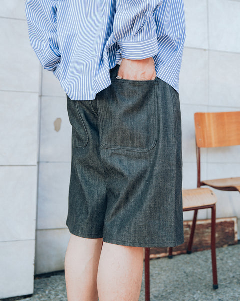 Alterior - Cone Mills White Oak Wide Shorts - Black