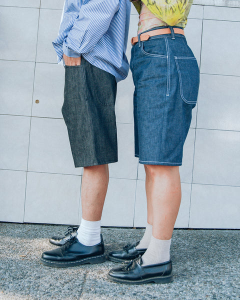 Alterior - Cone Mills White Oak Wide Shorts - Indigo