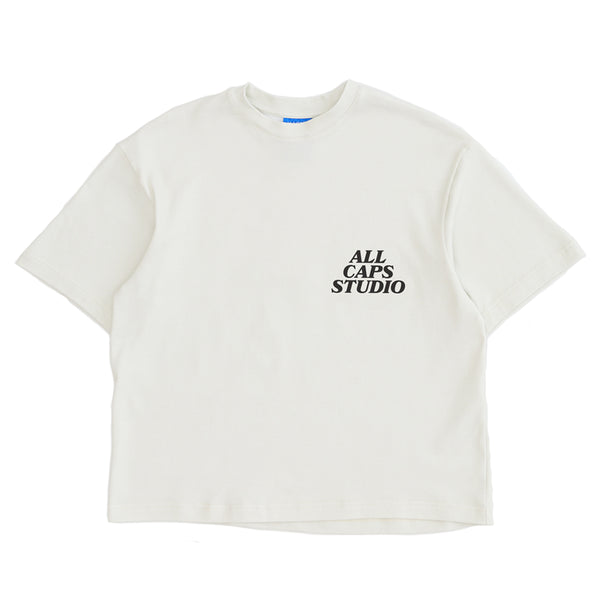 ALL CAPS STUDIO - Begin T-Shirt - White