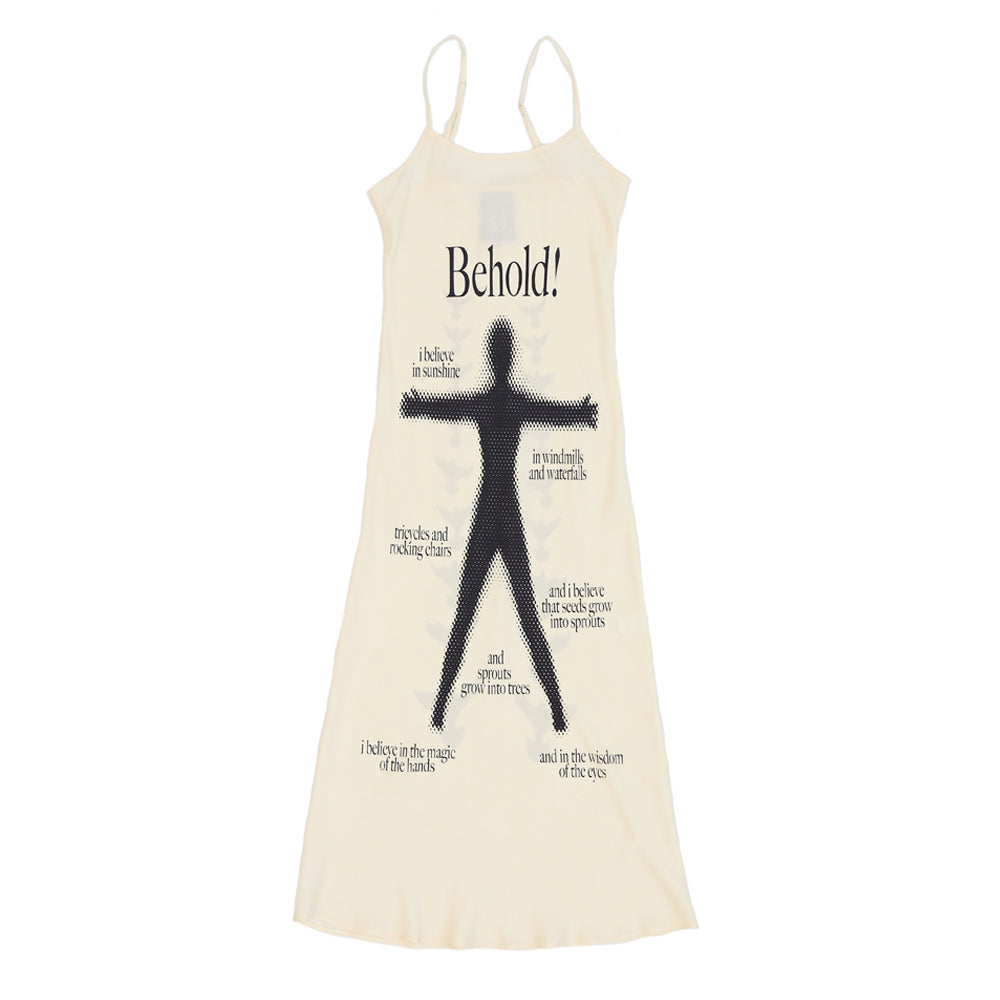 ALL CAPS STUDIO - Behold! Slip Dress - Creme ALL CAPS STUDIO - Behold! Slip Dress - Creme