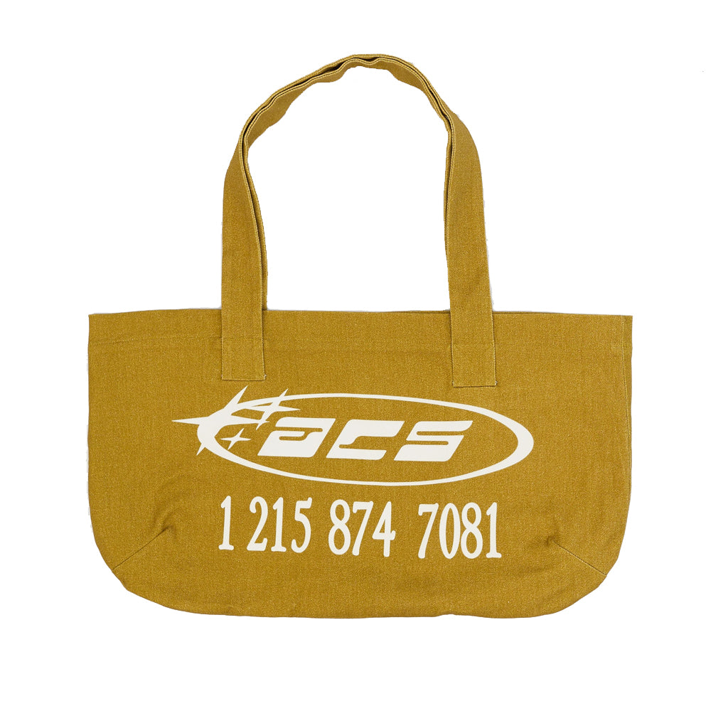 ALL CAPS STUDIO - ACS Logo Tote Bag - Caramel ALL CAPS STUDIO - ACS Logo Tote Bag - Caramel