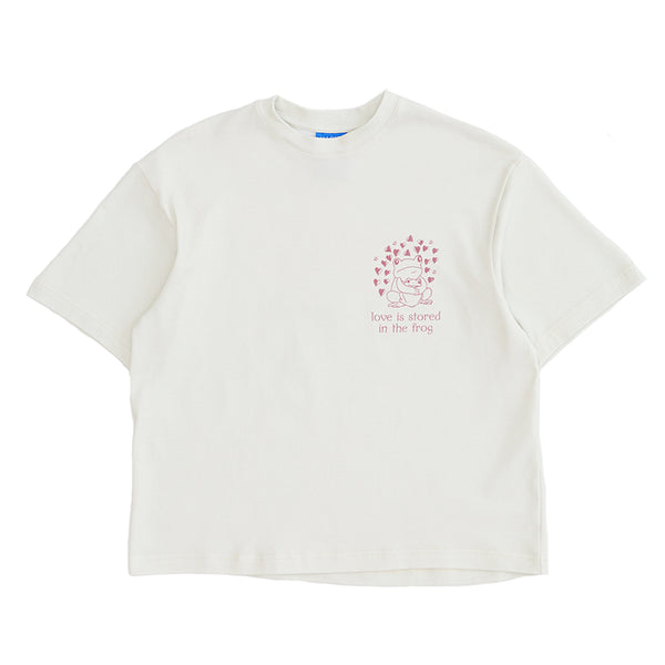 ALL CAPS STUDIO - Love Frog T-Shirt - Vintage White
