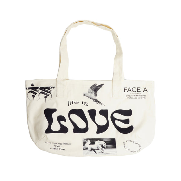 ALL CAPS STUDIO - Lumumba Tote Bag - Natural