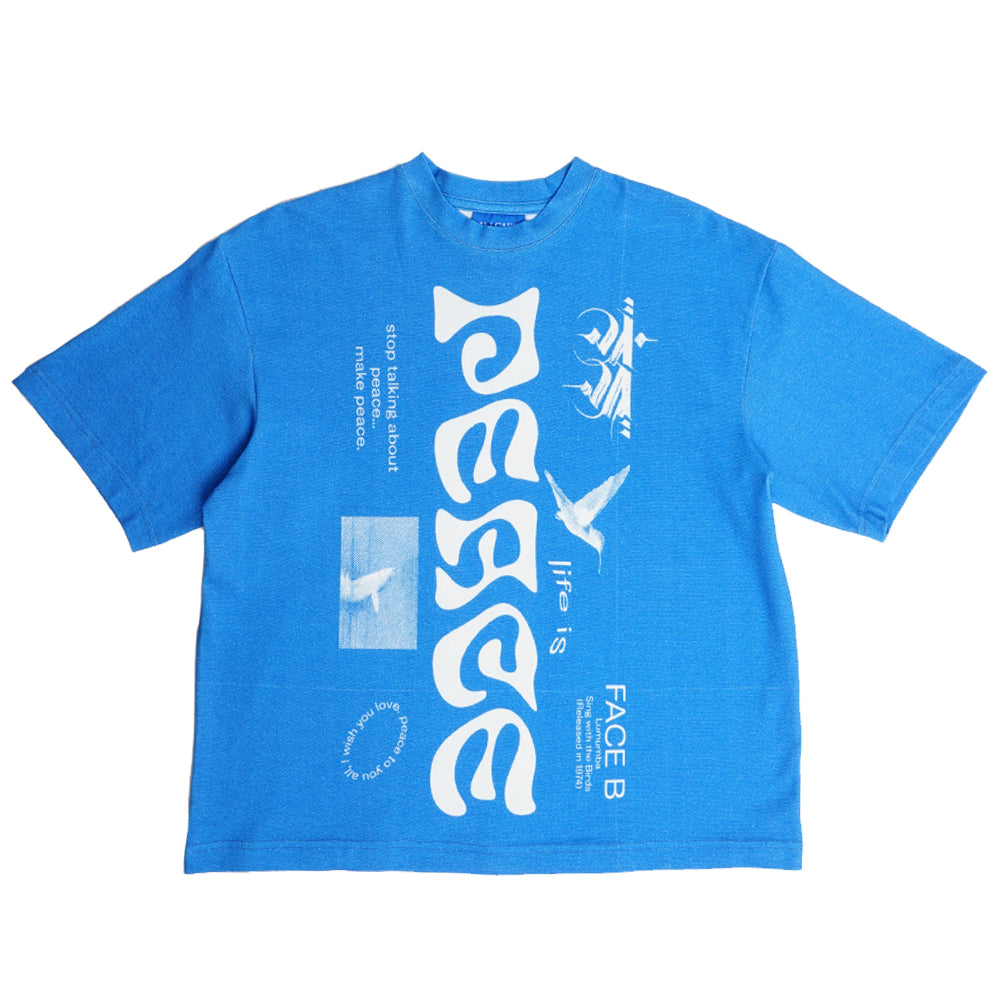 ALL CAPS STUDIO - Lumumba T-Shirt - Verified Blue ALL CAPS STUDIO - Lumumba T-Shirt - Verified Blue