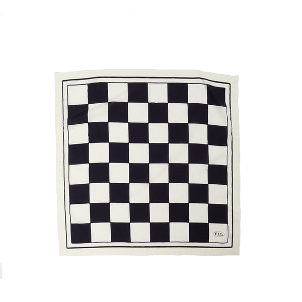 ALL CAPS STUDIO - Mobile Chess Board Bandana - Black/White ALL CAPS STUDIO - Mobile Chess Board Bandana - Black/White