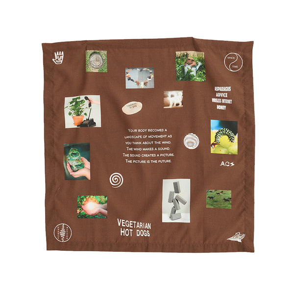 ALL CAPS STUDIO - Mood Board Bandana - Brown ALL CAPS STUDIO - Mood Board Bandana - Brown