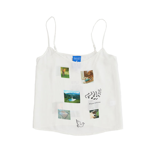 ALL CAPS STUDIO - Mood Board Camisole - White