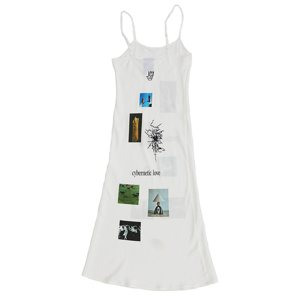 ALL CAPS STUDIO - Mood Board Slip Dress - White