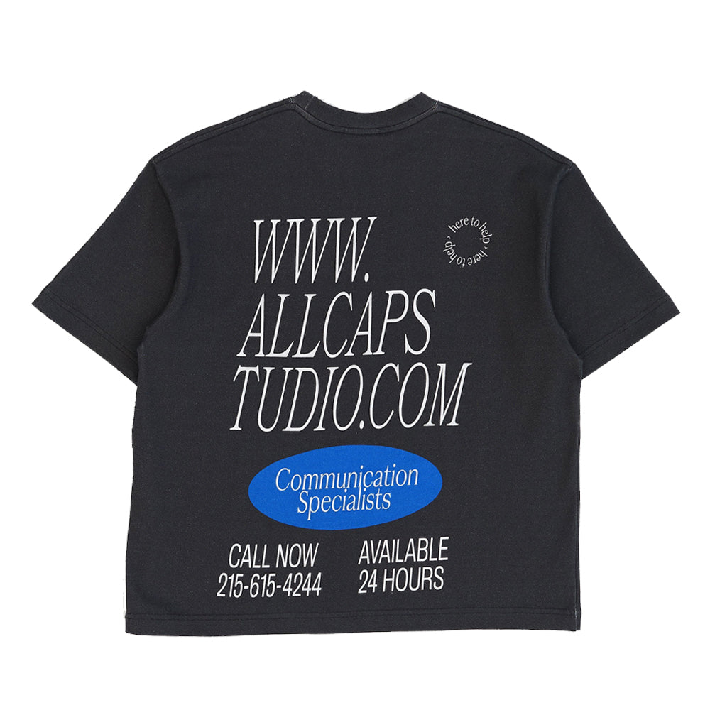 ALL CAPS STUDIO - Website T-Shirt - Black ALL CAPS STUDIO - Website T-Shirt - Black