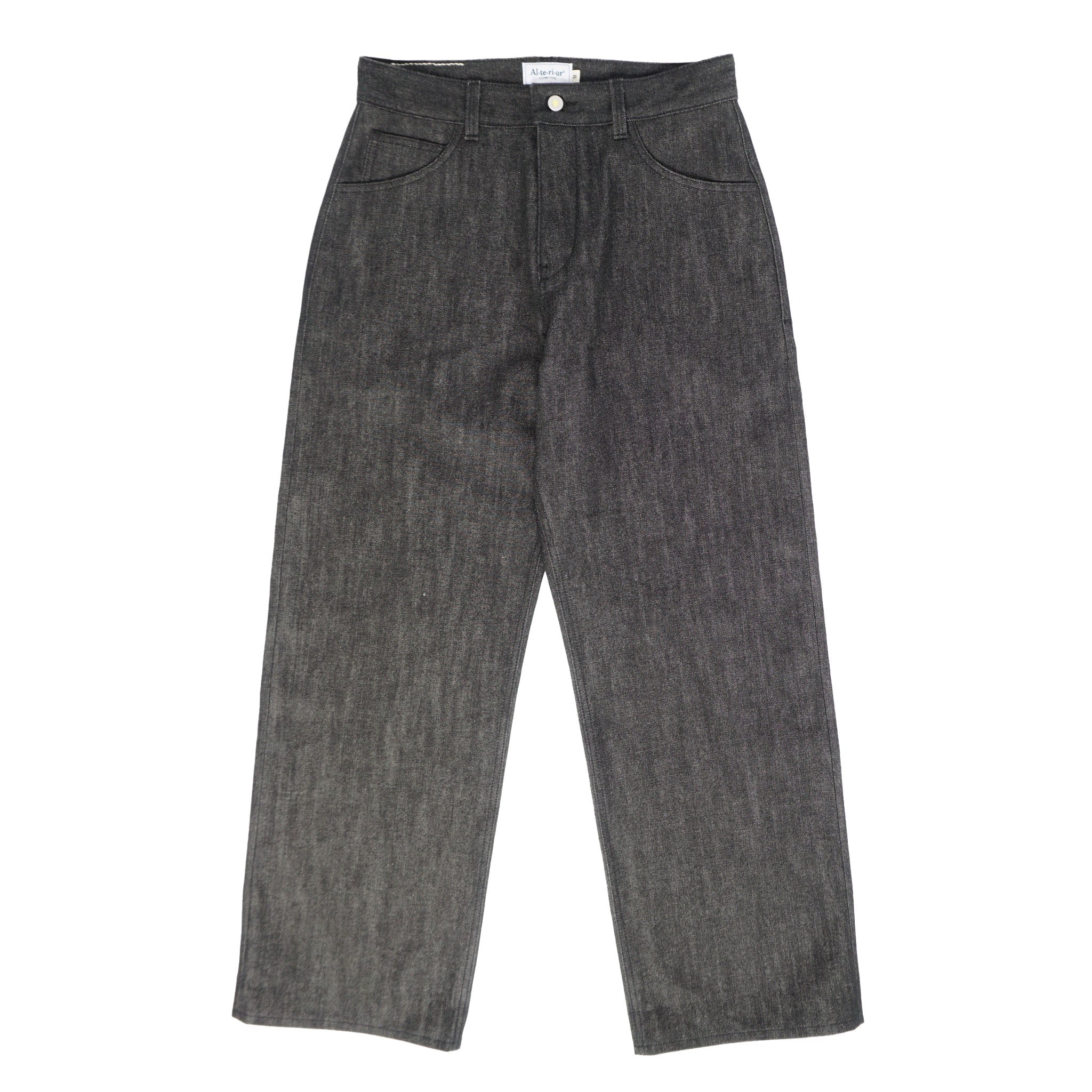 Alterior - Wide Denim Trouser - Black Slub Alterior - Wide Denim Trouser - Black Slub
