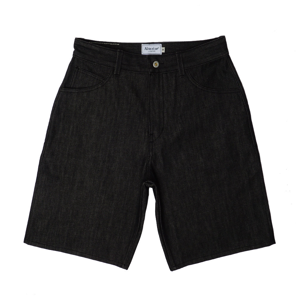 Alterior - Cone Mills White Oak Wide Shorts - Black Alterior - Cone Mills White Oak Wide Shorts - Black