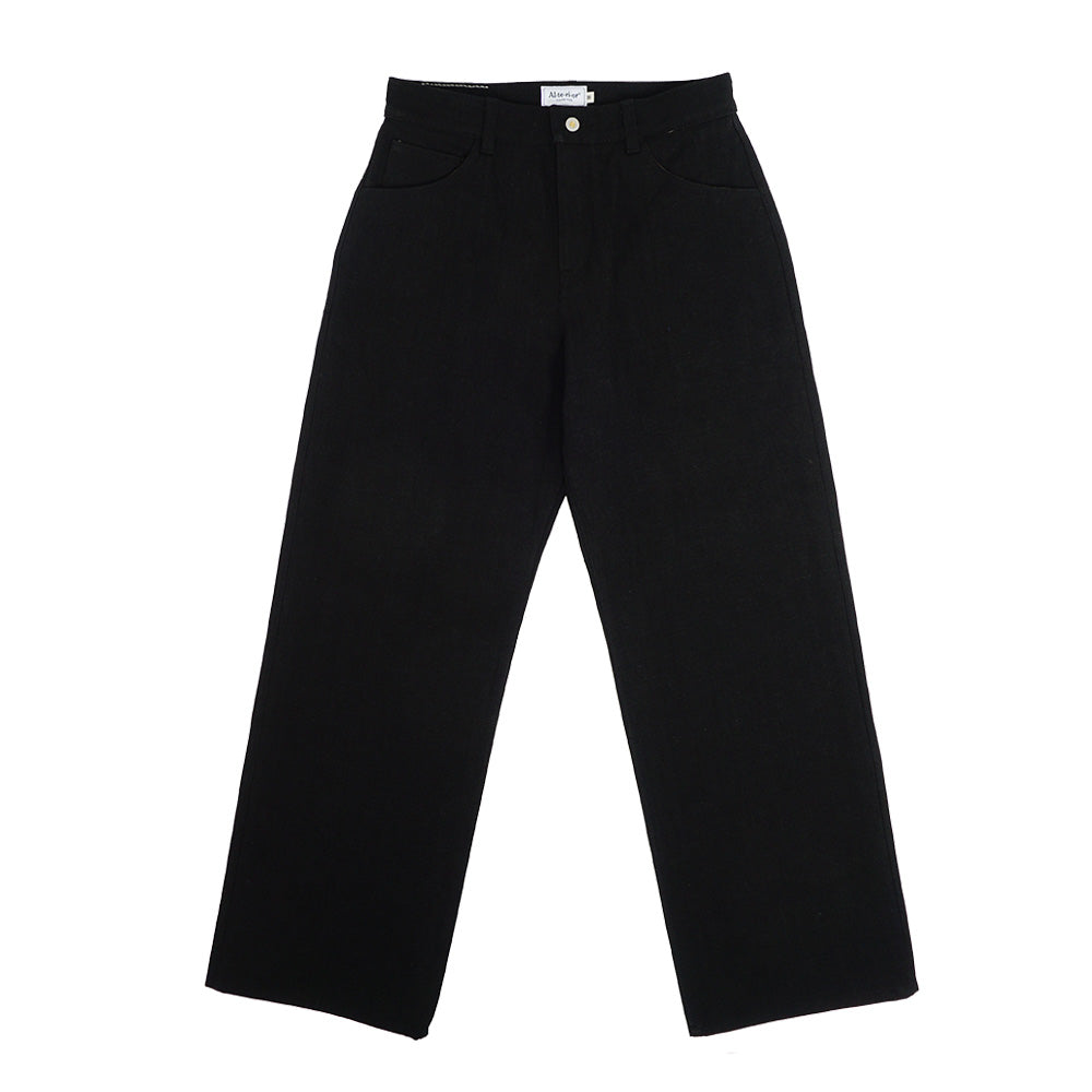 Alterior - Wide Trouser - Black Japanese Denim Alterior - Wide Trouser - Black Japanese Denim