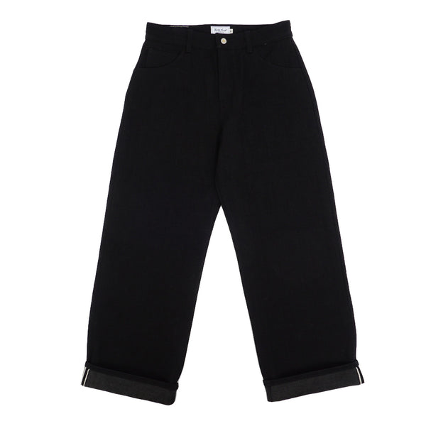 Alterior - Wide Trouser - Black Japanese Denim