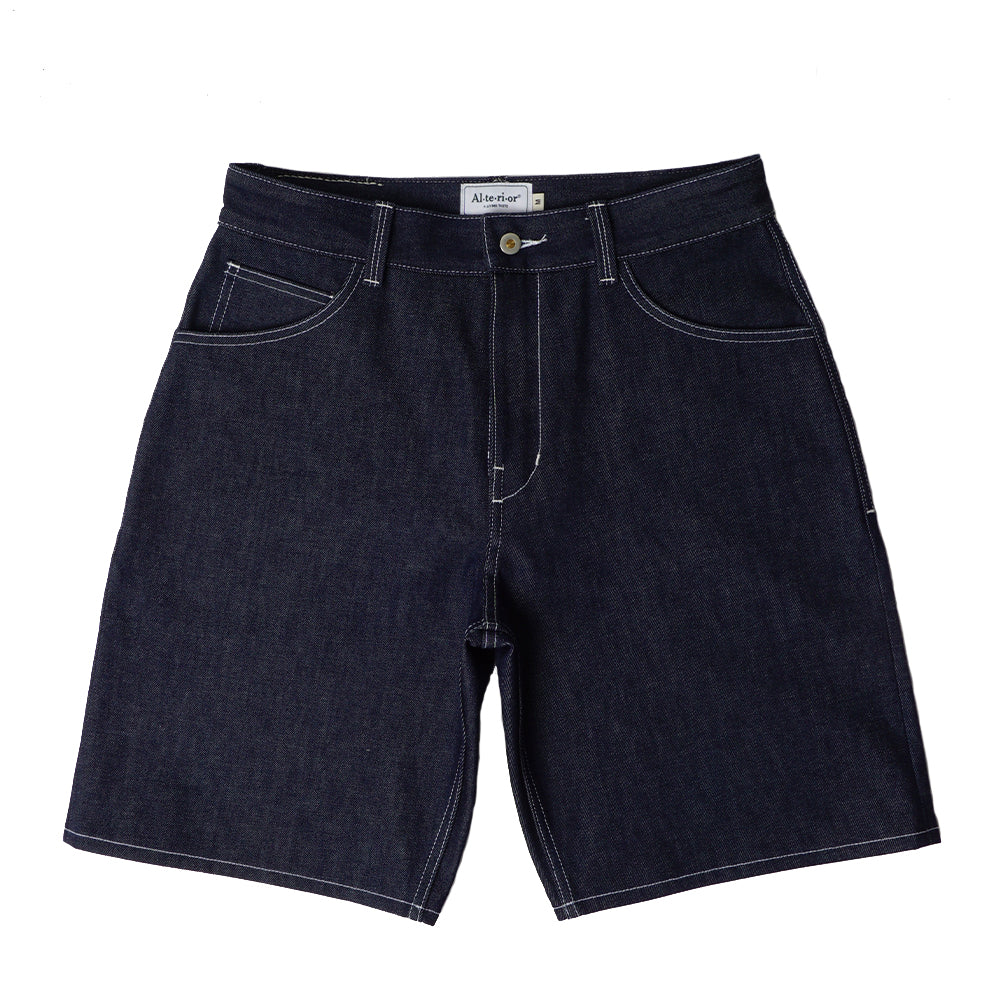 Alterior - Cone Mills White Oak Wide Shorts - Indigo Alterior - Cone Mills White Oak Wide Shorts - Indigo