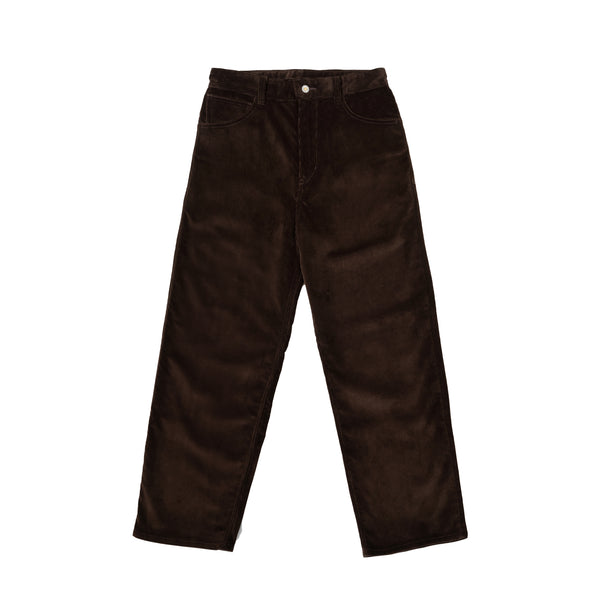James Coward & Alterior - Wide Trouser - Brown Italian 8 Wale Corduroy