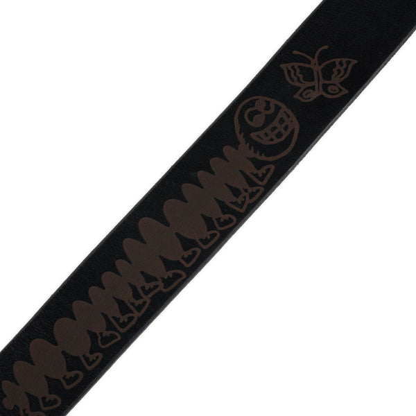 Brain Dead x Alterior - Caterpillar Leather Belt - Black