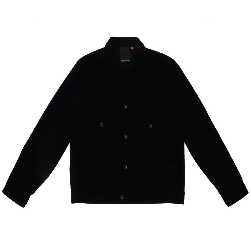 Commonside - Cropped Jacket - Nero Fustagno Commonside - Cropped Jacket - Nero Fustagno