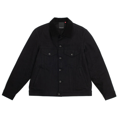Sturla - Hooded Incision Jacket - Melange Green Bonded Wool