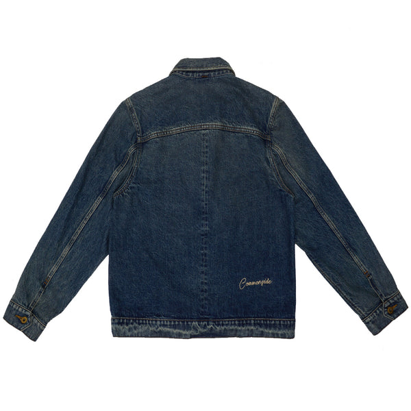 Commonside - Cropped Jacket - Washed Selvedge Denim