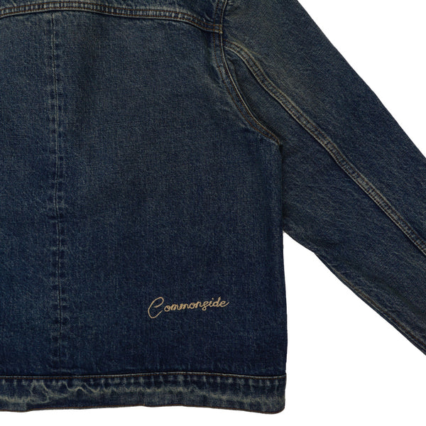 Commonside - Cropped Jacket - Washed Selvedge Denim