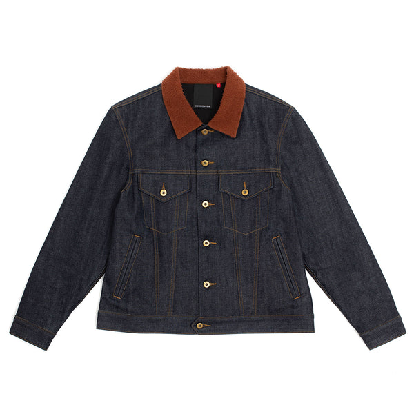 Commonside - Casentino Trucker Jacket - Indigo Selvedge Denim