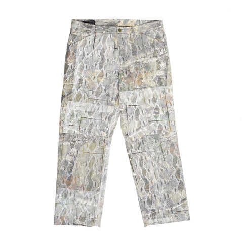Sturla - Twisted Seam Trousers - Charcoal Flocked Nylon