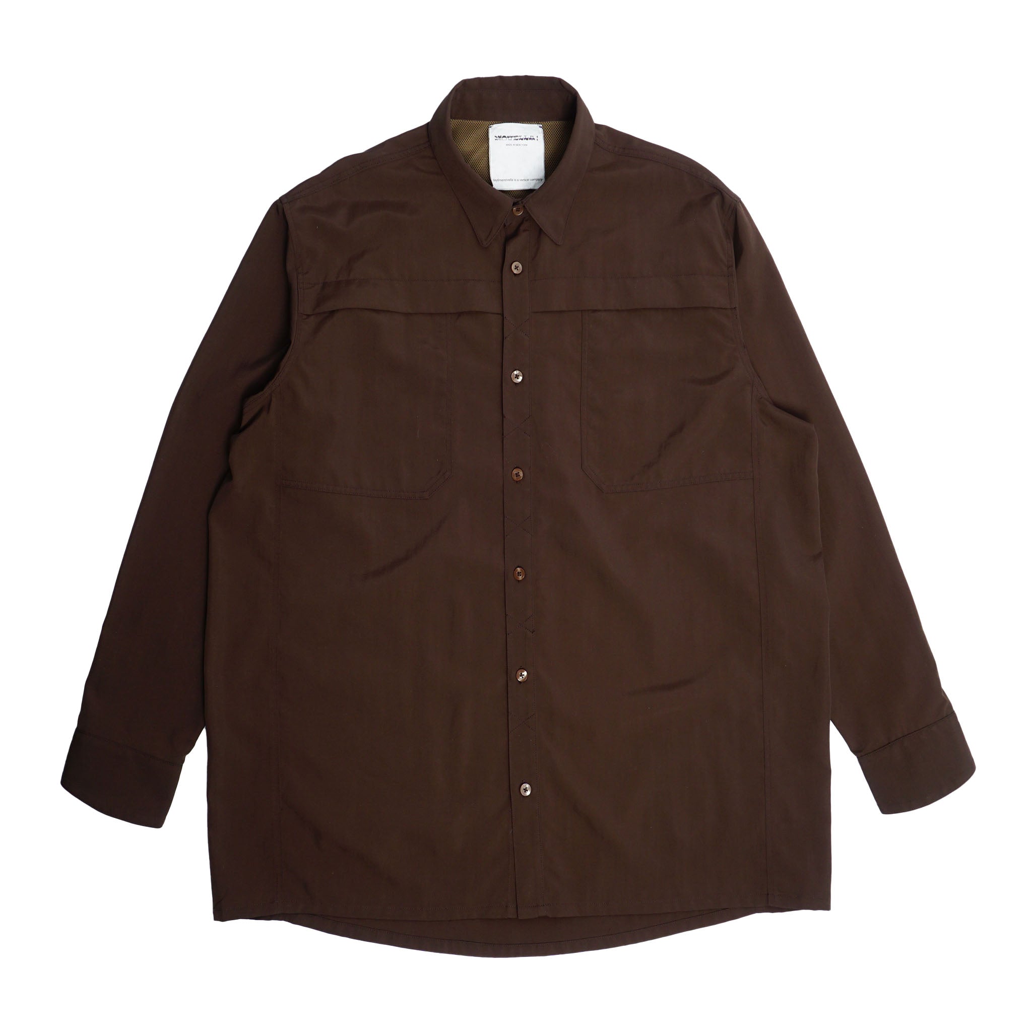 DAYTIMENOVELLA - Nylon Fishing Shirt - Chocolate DAYTIMENOVELLA - Nylon Fishing Shirt - Chocolate