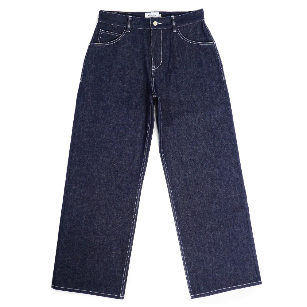 Alterior - Cone Mills White Oak Wide Trouser - Indigo/White Stitch Alterior - Cone Mills White Oak Wide Trouser - Indigo/White Stitch