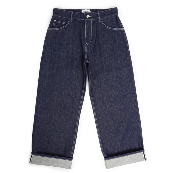 Alterior - Cone Mills White Oak Wide Trouser - Indigo/White Stitch