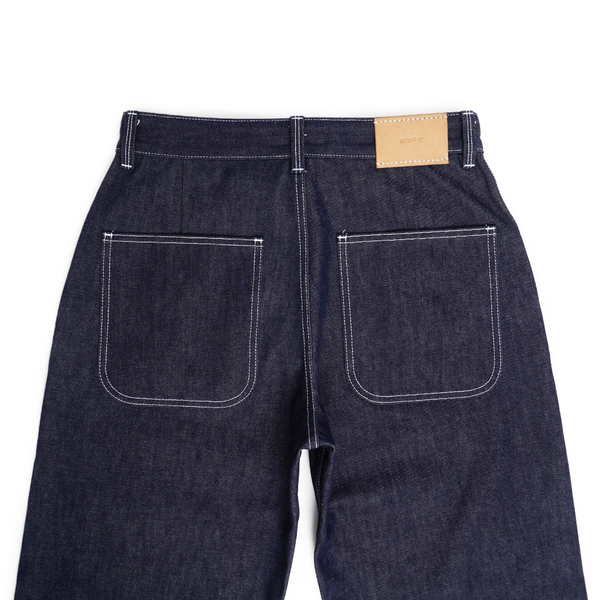 Alterior - Cone Mills White Oak Wide Trouser - Indigo/White Stitch