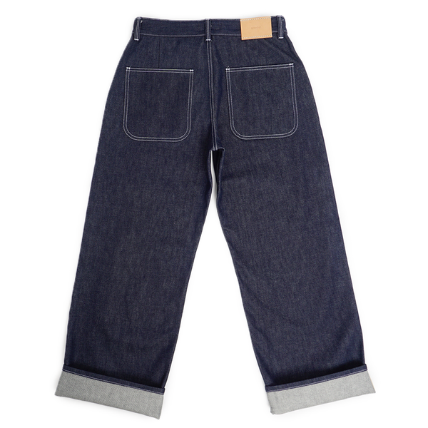 Alterior - Cone Mills White Oak Wide Trouser - Indigo/White Stitch