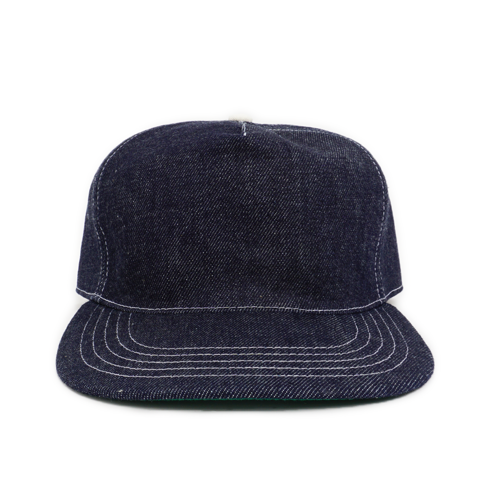 Thheme/Alterior - Cone Mills White Oak Denim 5-Panel Cap - Indigo Thheme/Alterior - Cone Mills White Oak Denim 5-Panel Cap - Indigo