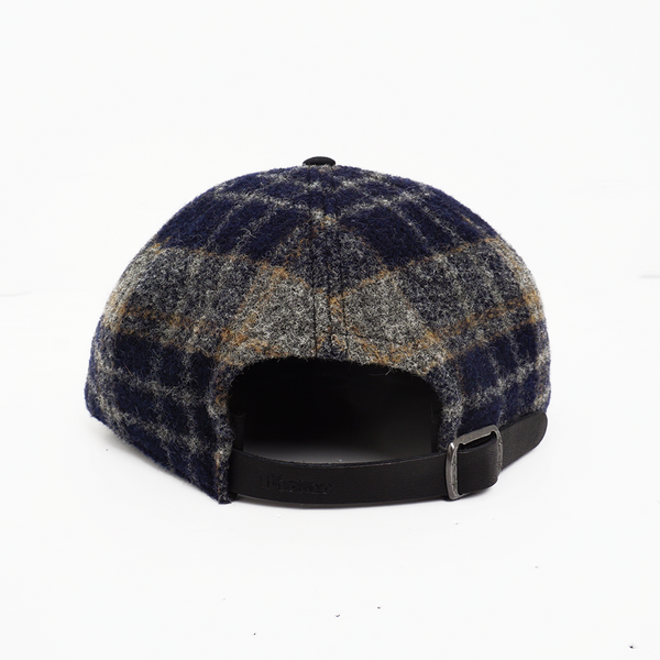 Thheme/Alterior - Woolrich Plaid Pleated 6-Panel Cap - Navy/Grey