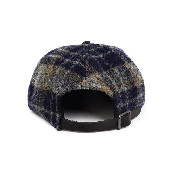 Thheme/Alterior - Woolrich Plaid Pleated 5-Panel Cap - Navy/Grey