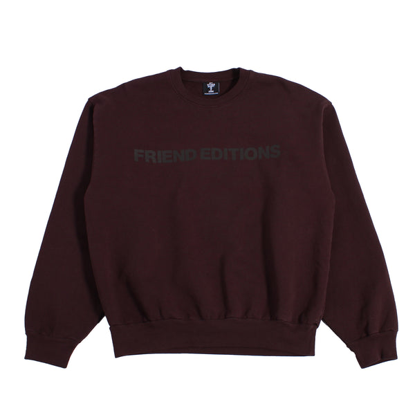Friend Editions - Monogram Crewneck Sweater - Brown Friend Editions - Monogram Crewneck Sweater - Brown