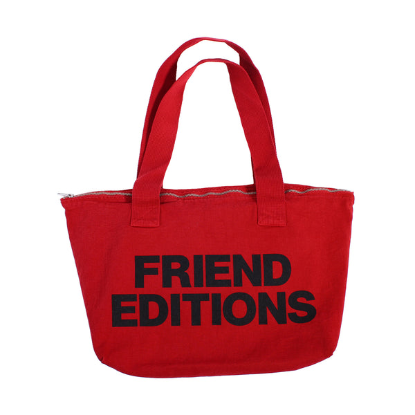 Friend Editions - Monogram Carry-all Tote - Red Friend Editions - Monogram Carry-all Tote - Red