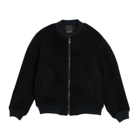 Sturla - Hooded Incision Jacket - Melange Green Bonded Wool