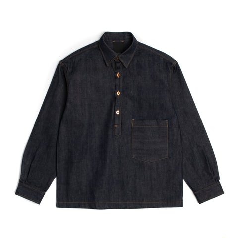 Sturla - Hooded Incision Jacket - Melange Green Bonded Wool