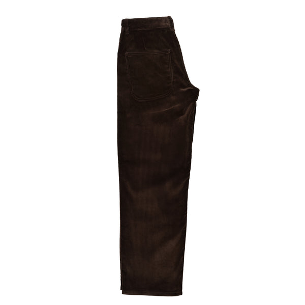James Coward & Alterior - Wide Trouser - Brown Italian 8 Wale Corduroy