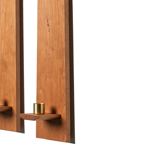 John Jarvis - Candle Sconce Set - Cherry