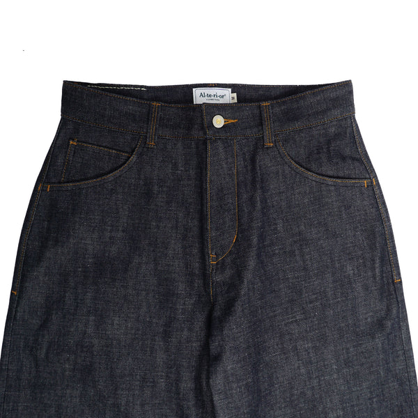 Alterior - Heavy Japanese Denim Wide Trouser - Indigo