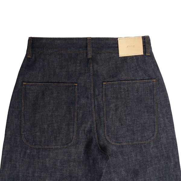 Alterior - Heavy Japanese Denim Wide Trouser - Indigo