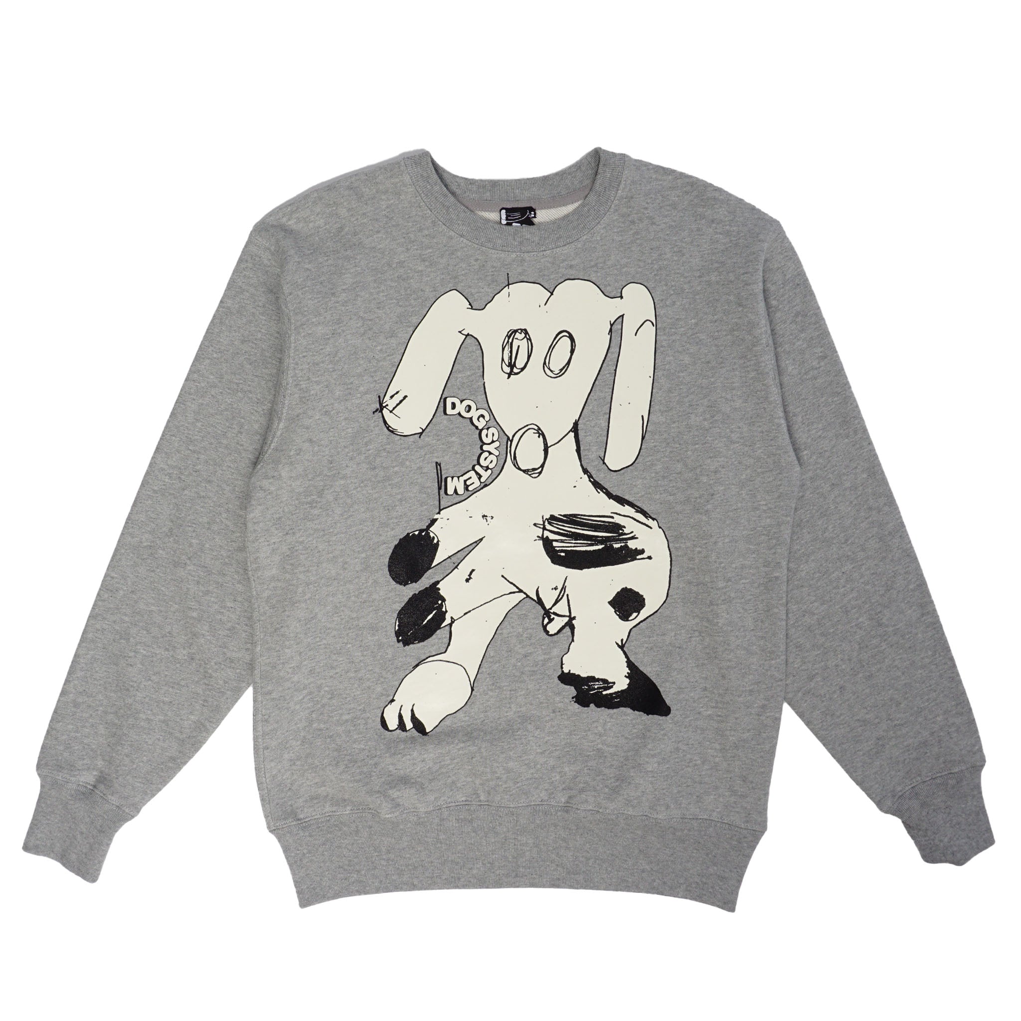Russell Maurice & Leomi Sadler  Russell Maurice & Leomi Sadler "Dog System" Crewneck - Grey