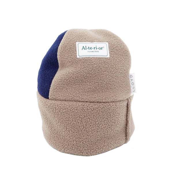 LLOYD / ALTERIOR - Reversible Fleece Toque - 4 Panel - Taupe/Navy/Cream