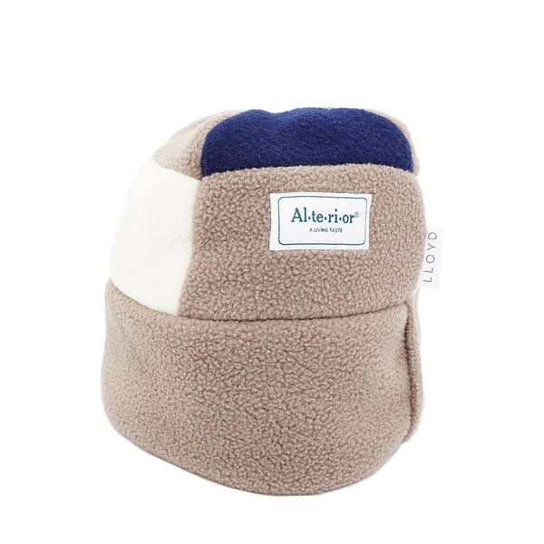 LLOYD / ALTERIOR - Reversible Fleece Toque - 8 Panel - Taupe/Navy/Cream