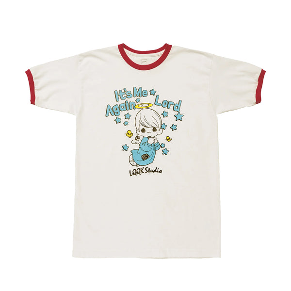 LQQK Studio - Lil' Angel Ringer T-Shirt - Vintage White LQQK Studio - Lil' Angel Ringer T-Shirt - Vintage White