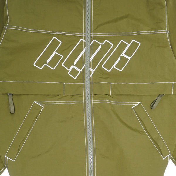 LQQK Studio - Nylon Moto Jacket - Olive