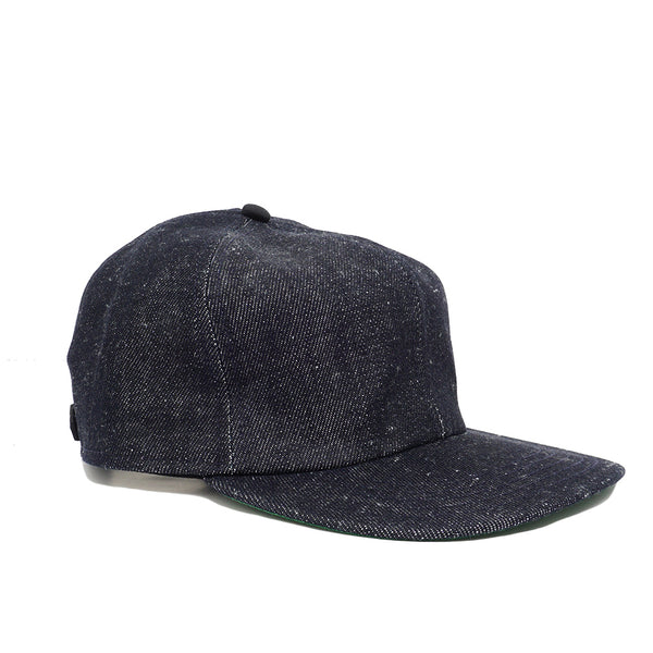 Alterior & Mister Green - Thheme Japanese Hemp Denim 6-Panel Cap - Indigo