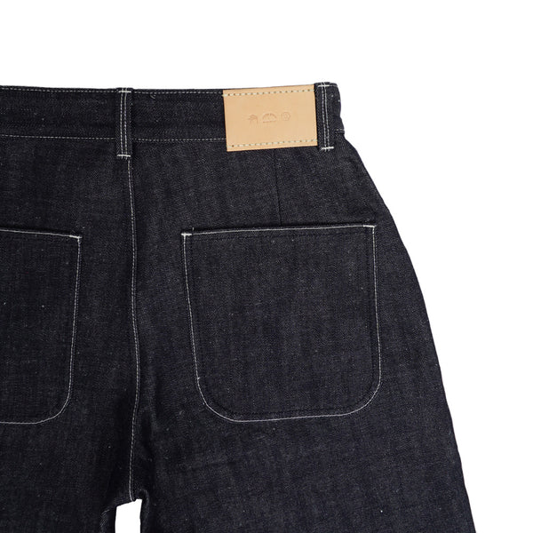Alterior & Mister Green - Japanese Hemp Denim Wide Trouser - Indigo